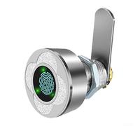 Asegura tus pertenencias con cerradura inteligente de huellas dactilares para cajón, batería recargable integrada y escaneo eficiente (20 mm, plateado)