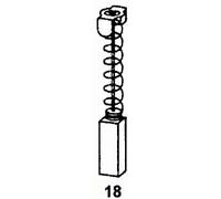 Asein Escobillas de carbón 0848 para herramientas eléctricas Makita - 6,5 x 13,5 x 16 mm - 0,26 x 0,53 x 0,63 pulgadas - Repuesto para piezas originales 181044-0, 181048-2, CB-153, CB-155, CB-161