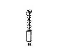 Asein - Juego 2 escobillas pvc makita cb-204