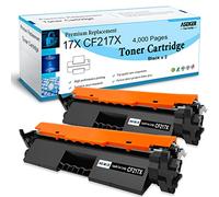 ASEKER 2 Negro Compatible 17A CF217A 17X CF217X Cartucho de Tóner 6000 Páginas Alta Capacidad para HP Laserjet Pro M102 M102a M102w MFP M130 M130fn M130fw M130nw M130a Impresoras ( CF217X )