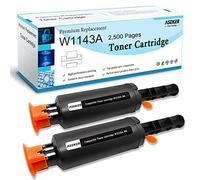 ASEKER Compatible Cartuchos de Tóner 143A W1143A 143AD W1143AD para HP Neverstop Laser MFP 1202w 1202nw 1201n 1001nw, Capacidad Estándar 2500 Páginas ( Negro, 2 Paquetes )