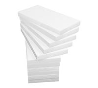 Aselected 15 Bloques de Espuma de poliestireno para porject de 30 x 15 x 2,5 cm, Bloques de Espuma de poliestireno para Esculpir, modelar, Manualidades, arreglos Florales de Clase Infantil (Blanco)