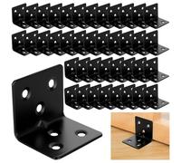 ASelected 40 Piezas Escuadra Metálica para Estanterías 38x30mm
