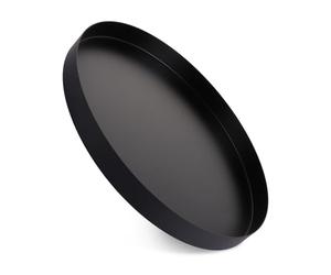 ASelected Bandeja Decorativa SSchwarz 30 cm Redonda Bandeja cosmética Bandeja de Metal para Joyas, Maquillaje, Postre Velas