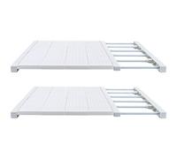 ASelected Estante de tensión de Armario de 50 a 80 cm de Ancho y 42 cm de Ancho, Estante Extensible de tensión para Armario, Organizador de Armario, Separador de Estante de tensión para Dormitorio