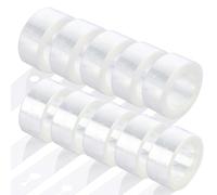 ASelected Juego de 15 cintas para globos, guirnalda de globos, doble agujero y cinta para globos, 10 rollos en total, 50 m, 5 rollos para cumpleaños, bodas y fiestas