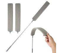 ASelected Limpiador de Polvo de Microfibra, Cepillo Flexible de 240 cm con Poste de extensión, Plumero Largo para Limpieza de Huecos, Plumero de Limpieza para Cama, techos Altos, Muebles, Parte