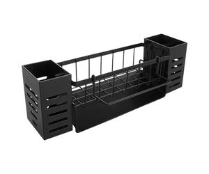 ASelected Organizador de Fregadero de Cocina, Organizador de Fregadero con Bandeja de Drenaje autodrenante y Soporte para paños de Cocina y baño