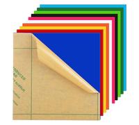 ASelected Pack de 10 placa Acrílico Multicolor 20 x 20 cm, Láminas de Acrílico 3 mm con Film Protector, Metacrilato Transparente y Colores para Manualidades, Letreros y Bricolaje
