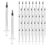 ASelected Pack de 200 Jeringuilla 1 ml, Jeringas 1ml de PP Transparentes, Jeringas sin Aguja con Escala Clara, para Bricolaje, Laboratorio y Medición de Líquidos