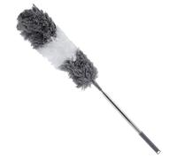 ASelected Plumero telescópico Lavable, Plumero Largo, Extensible, de Microfibra, con Barra de extensión telescópica de 274,3 cm para la Limpieza de Ventiladores con Techo Alto (Gris)