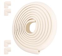 ASelected Protectores de esquinas y bordes de 5 m, tira de seguridad de espuma para niños, tira anticolisión y 8 protectores de esquina para bebé, protector de esquina suave y grueso para bebés, niños