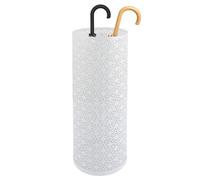 ASelected Soporte de Metal para Paraguas de Tambor Hueco, Creativo, Soporte para Paraguas de pie, para Oficina, Restaurante, Familia, 42 x 15 x 15 cm (Blanco)