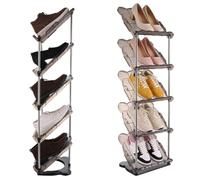 ASelected Zapatero Estrecho con 5 Niveles, Ahorra Espacio, Estante Oblicuo para Zapatos, 108,24,5 x 28,5 cm, Zapatero, Zapatero, Zapatero, Armario, Zapatero, Organizador