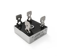 ASEMI Rectificador de puente Serie 35A KBPC3504 KBPC3506 KBPC3508 KBPC3510 Caja de metal plateado (KBPC3504)