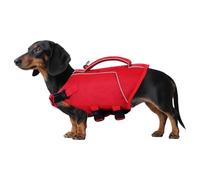 ASENKU Chaleco Salvavidas para Perro Pequeños Medianos y Grande, Chaleco Flotador para Perros con Mango y Reflejo, Adecuado para Lubinas, Chihuas, Bulldogs Franceses, Labradores, etc. S
