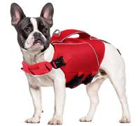 ASENKU Chaleco Salvavidas para Perro Pequeños Medianos y Grande, Chaleco Flotador para Perros con Mango y Reflejo, Adecuado para Lubinas, Chihuas, Bulldogs Franceses, Labradores, etc. M