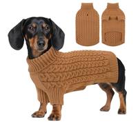 ASENKU Jersey para Perros Mediano L,Jersey de Punto Lavable con Cuello Alto, Suéter para Perros Gato Cálido Ropa de Invierno,Abrigo para Mascotas para Bulldog Frances,Chihuahua,Teckel