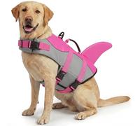ASENKU Salvavidas para Perros XXL,Chaleco Salvavidas Perro Grande Tiburon con Asa - Chaleco de Flotación para Mascotas con Bandas Reflectantes, Seguridad en el Agua para Natación, Paseos en Barco