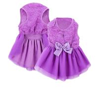 ASENKU Vestido de novia para perros, vestido de novia para perros, falda de lujo para cachorros, ropa para mascotas, ropa para bodas, Halloween, cumpleaños, fiestas, ropa para perros y gatos