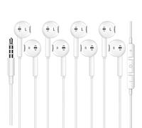 ASENTER 4 Pack Auriculares con Cable Sonido estéreo intrauditivos con Auriculares de 3.5 mm Enchufe Micrófono Control de Volumen Compatible con iPhone Samsung Xiaomi