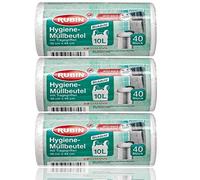 Aseo Bolsas de basura - 10 litros - 3 Pack - 120 unidades - Ideal para papelera