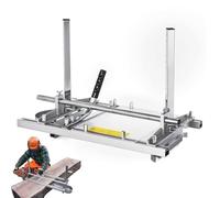 Aserradero portátil para motosierra, aserradero para cortar tablones de madera con grosor ajustable, plantilla de aluminio para aserradero, máquina fresadora transversal para cortar(24in)