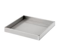 ASerZenith Bandeja A Prueba De Fugas De Acero Inoxidable, Bandeja Rectangular para El Drenaje del Aceite, Bandeja para El Drenaje De Cocinas, Fábricas, Almacenes Y Garajes(15,75 X 15,75 X 1,97)