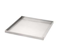 ASerZenith Bandeja A Prueba De Fugas De Acero Inoxidable, Bandeja Rectangular para El Drenaje del Aceite, Bandeja para El Drenaje De Cocinas, Fábricas, Almacenes Y Garajes(31,50 X 31,50 X 1,97)