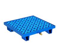 ASerZenith Bandeja Antiderrames para Tanques De Petróleo, Tarima De Contención, Plataforma Antiderrames con Salida De Drenaje, Plataforma De Almacenamiento Exterior para A(D)