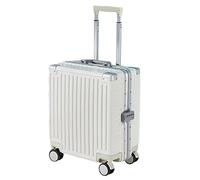 ASerZenith Caja de Bloqueo para Carrito de Viaje, partición Desmontable, Ruedas universales 360 Suaves y silenciosas, Equipaje Flexible y de Gran Capacidad (Blanco 46 * 40 * 22 CM)