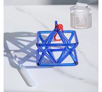 ASerZenith Instrumento Musical curativo con pirámide Merkaba de Cristal de Cuarzo índigo óptico de Chakras con Bolsa(6 Pulgadas y Bolsa)