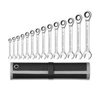 ASerZenith Juego De Llaves Combinadas De Caja, Llave De Trinquete, Juego De Llaves Inglesas, Kit De Llaves Inglesas, Juego De Herramientas Manuales Métricas, Herramientas(14 Piezas (8-24 Mm))