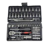 ASerZenith Juego De Llaves Dinamométricas De 53 Piezas, Juego De Vasos De 1/4 De Pulgada, Llave De Trinquete, Puntas De Destornillador, Juego De Llaves De Trinquete, Kit D