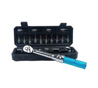 ASerZenith Juego De Llaves Dinamométricas Industriales De Alta Precisión, 17 Piezas, 1/4 De Llave De 2 A 20 NM, Preajustadas, para Reparación De Bicicletas