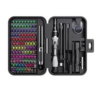 ASerZenith Juego De Llaves Inglesas 132 En 1, Juego De Destornilladores De Precisión, Miniherramientas Manuales De Reparación Multifuncionales para Ordenador, Portátil, Te(Negro)