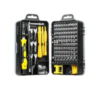 ASerZenith Juego De Llaves Inglesas 135 En 1 S2, Destornilladores De Precisión, Kit De Herramientas De Reparación Magnética para Electrónica, Microherramientas para Ordena(135 En 1 Amarillo)