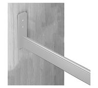 ASerZenith Kit De Sistema De Perchero Organizador De Ropa De Pared Extraíble con Barras para Armario, Barra De Metal Duradera para Colgar con Soporte En El Extremo, Resist（Silver-40In/102Cm）