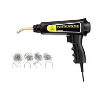 ASerZenith Kit De Soldadura De Plástico para Reparación De Parachoques, Pistola De Soldadura con Grapadora Caliente, Kit De Reparación De Soldadura De Plástico con 4 Tipos(con 1200 Clavos)