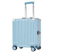 ASerZenith Maleta con Ruedas, Maleta de Mano de Gran Capacidad, Maleta Resistente al Desgaste, Maleta con partición Desmontable (Azul 43 * 38 * 21CM)