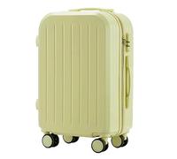 ASerZenith Maleta con Ruedas, Maleta Duradera de Gran Capacidad, Equipaje de Mano para Estudiantes, Cerradura de combinación de Seguridad, Maleta para Mujer (Amarillo 26 Pulgadas)