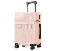 ASerZenith Maleta con Ruedas Multifuncional, Maleta Ligera con contraseña de Apertura Frontal para Viajes de Negocios (Polvo de 24 Pulgadas)