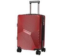 ASerZenith Maleta de Equipaje con Ruedas giratorias, Marco de Aluminio para Equipaje de Viaje con Ruedas giratorias, 20"/22"/24"/26" (Rojo 22 Pulgadas)