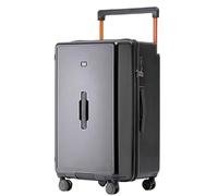 ASerZenith Maleta de Mano Equipaje Equipaje de 26 Pulgadas Cremallera Engrosada Carro Ancho Maleta Resistente al Desgaste Equipaje facturado Maletas de Mano Equipaje de Mano (Negro 26 Pulgadas)