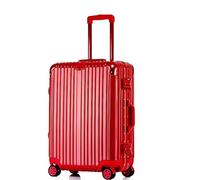 ASerZenith Maleta de Mano Equipaje Equipaje de Viaje Maleta giratoria con Ruedas, Maleta de Mano rígida para Maletas de Viaje Equipaje de Mano (Rosso 20in)