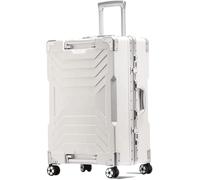 ASerZenith Maleta de Mano Equipaje Ligereza Maleta de Cabina de Aluminio Maleta silenciosa Maleta de embarque con Ruedas Universal Maletas de Mano Maletas de Mano (C 24 Pulgadas)