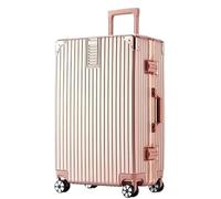 ASerZenith Maleta de Mano Equipaje Ligero, Doble Rueda giratoria + Maletas rígidas para Maleta de Viaje, Maletas de Mano, Equipaje de Mano (Roze 24 Pulgadas)