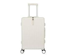 ASerZenith Maleta de Mano Equipaje Maleta de Cabina Liviana y Resistente Equipaje de Mano liviano de Mano 4 Maletas de Mano giratorias Equipaje de Mano (Blanco 26 Pulgadas)