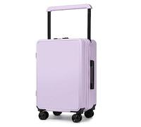 ASerZenith Maleta de Mano, Maleta con Ruedas, Doble Frente y Ancho, Maleta de Almacenamiento clasificada de Gran Capacidad (Morado Claro, 26 Pulgadas)