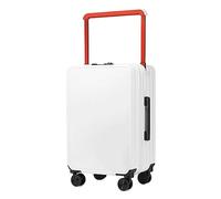 ASerZenith Maleta de Mano Maletas con Interfaz de Equipaje Equipaje con Ruedas Ruedas universales Cerradura de combinación Personalizada Maletas de Mano Equipaje de Mano (Blanco 24 Pulgadas)